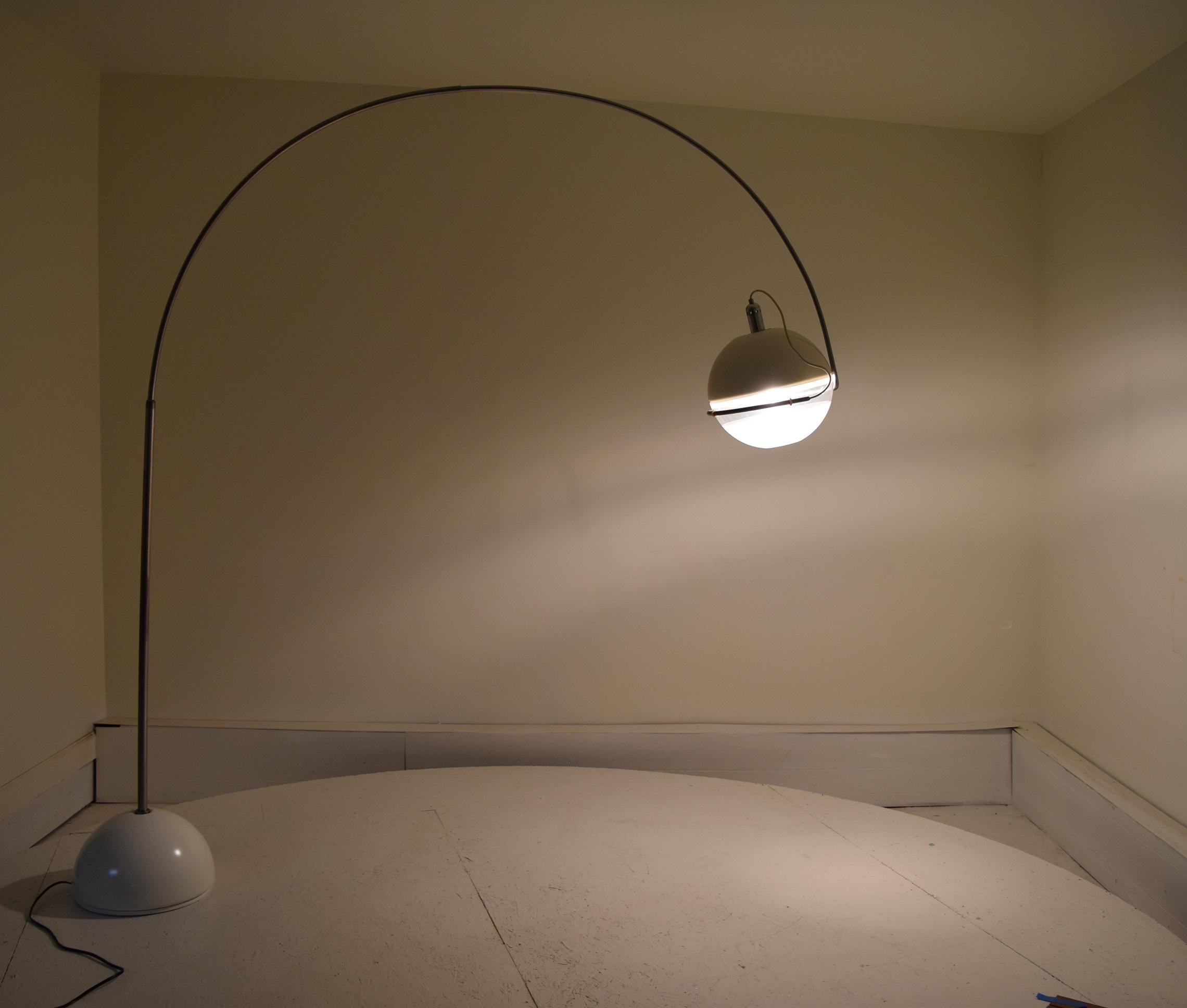 Steel Large Fabio Lenci Floor Lamp For Sale