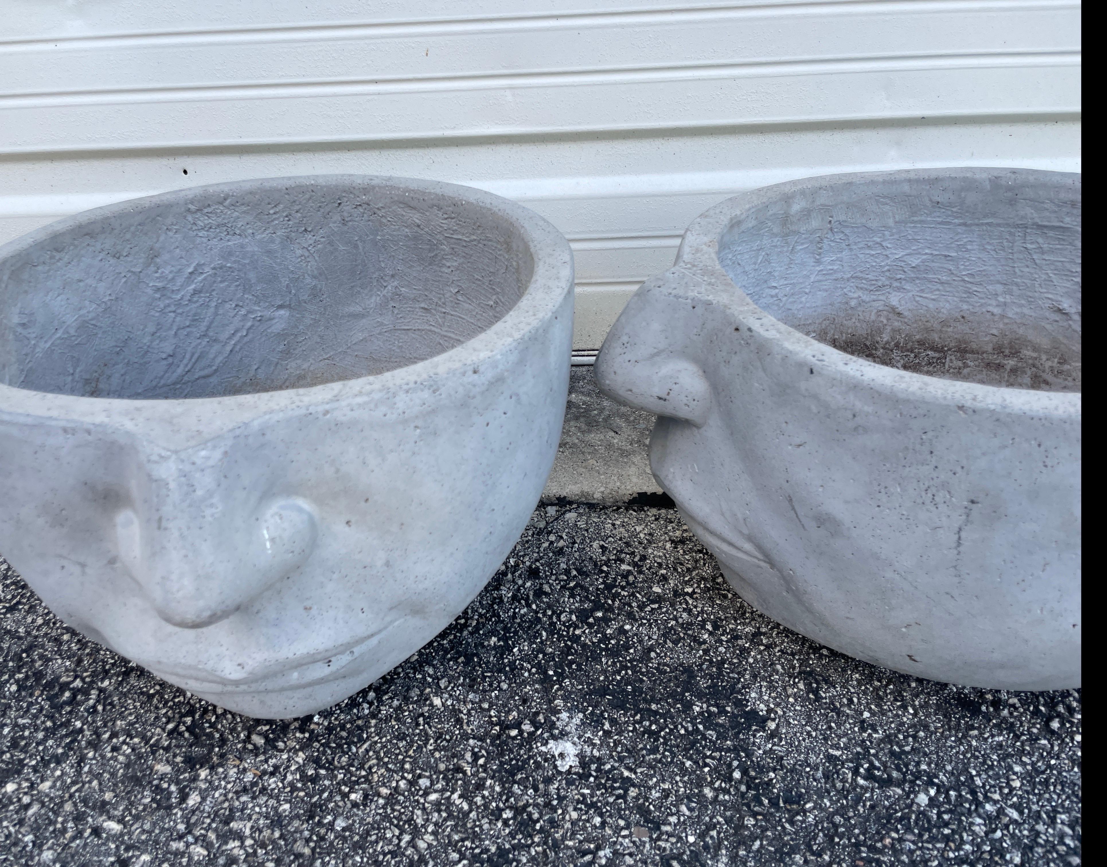 Large Face Planters Depicting a Nose & Lips For Sale 2