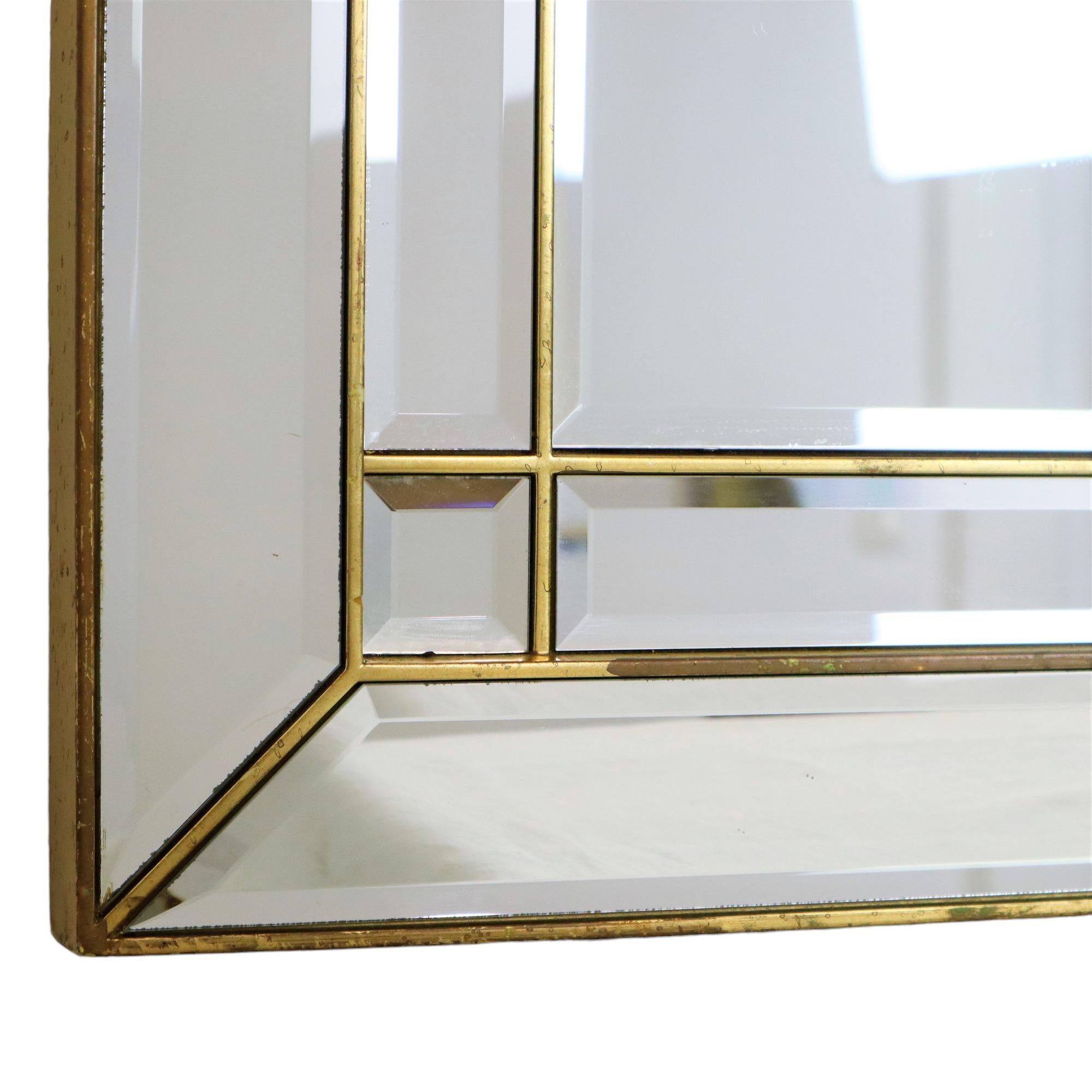 Grande specchio Deknudt a taglio sfaccettato XL Hollywood Regency Design in vendita 4
