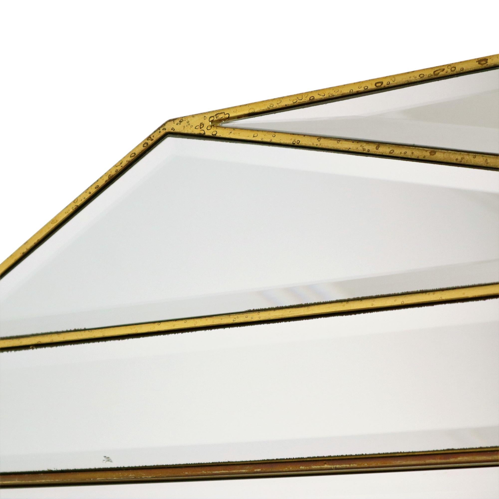 Grande specchio Deknudt a taglio sfaccettato XL Hollywood Regency Design in vendita 5