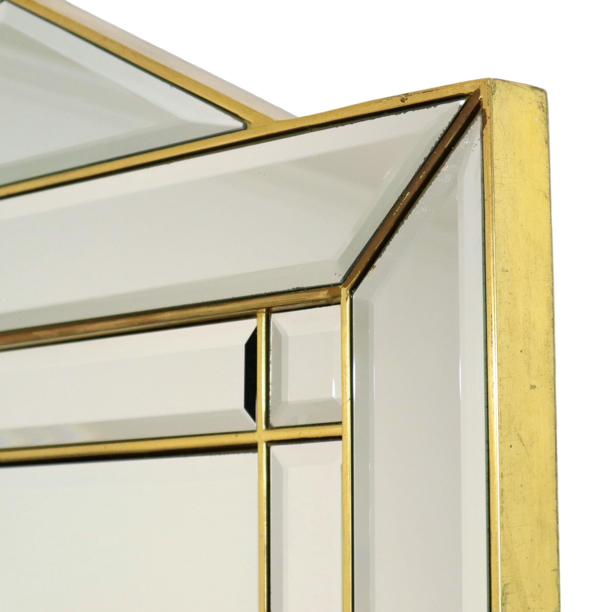 Grande specchio Deknudt a taglio sfaccettato XL Hollywood Regency Design in vendita 1