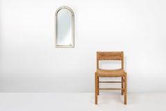 Large facet cut mirror with gilded frame by Deknudt, 1960s