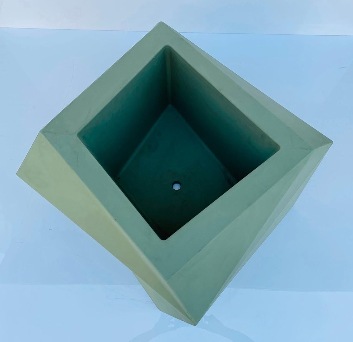 Contemporary Large Faceted Planter