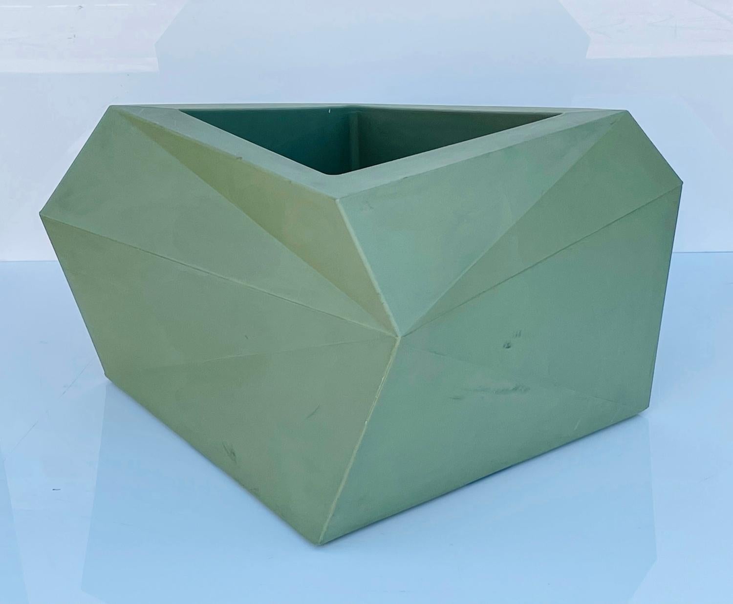 Plastic Large Faceted Planter