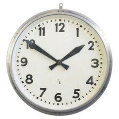 Large Factory Clock by SEL Circa 1950s