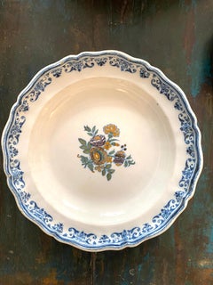 large faience plate from Moustiers 18th century