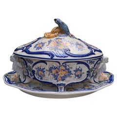 Large Faience Soup Tureen Delft, circa 1930