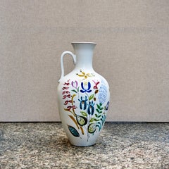 Gran jarrón de loza de Stig Lindberg