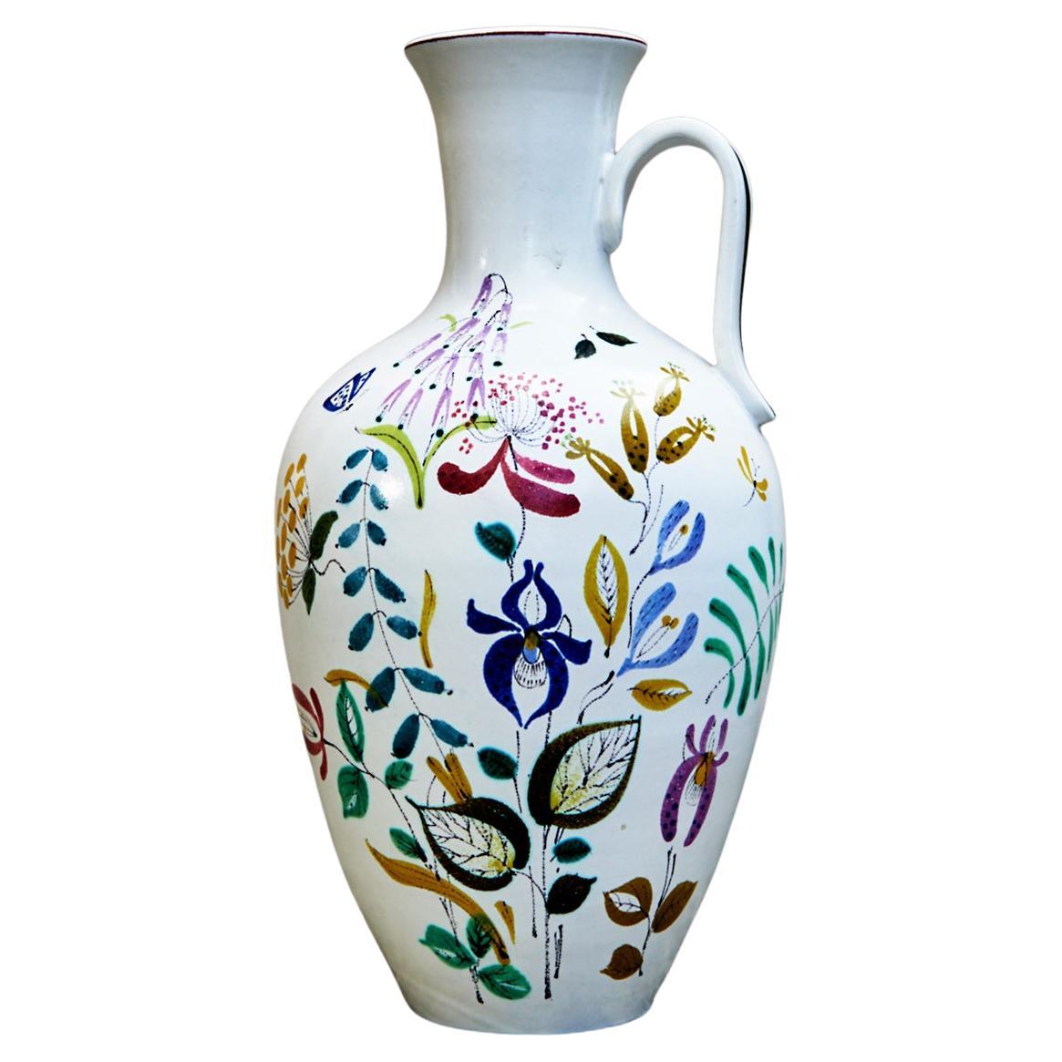 Large Faience Vase by Stig Lindberg For Sale