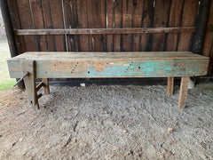 Large Farm Style Workbench Kitchen Island