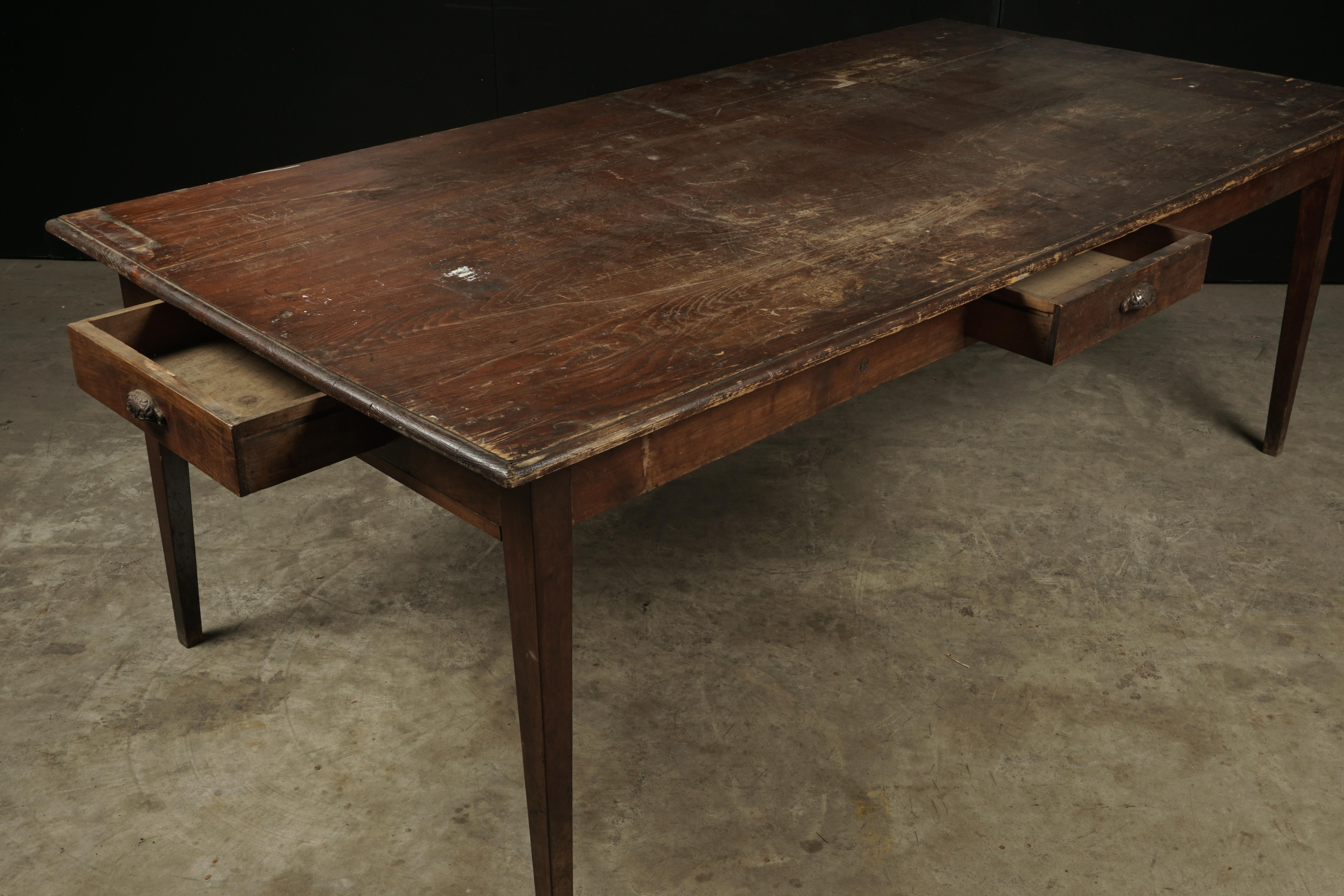 Large Farm Table from France, circa 1920 1