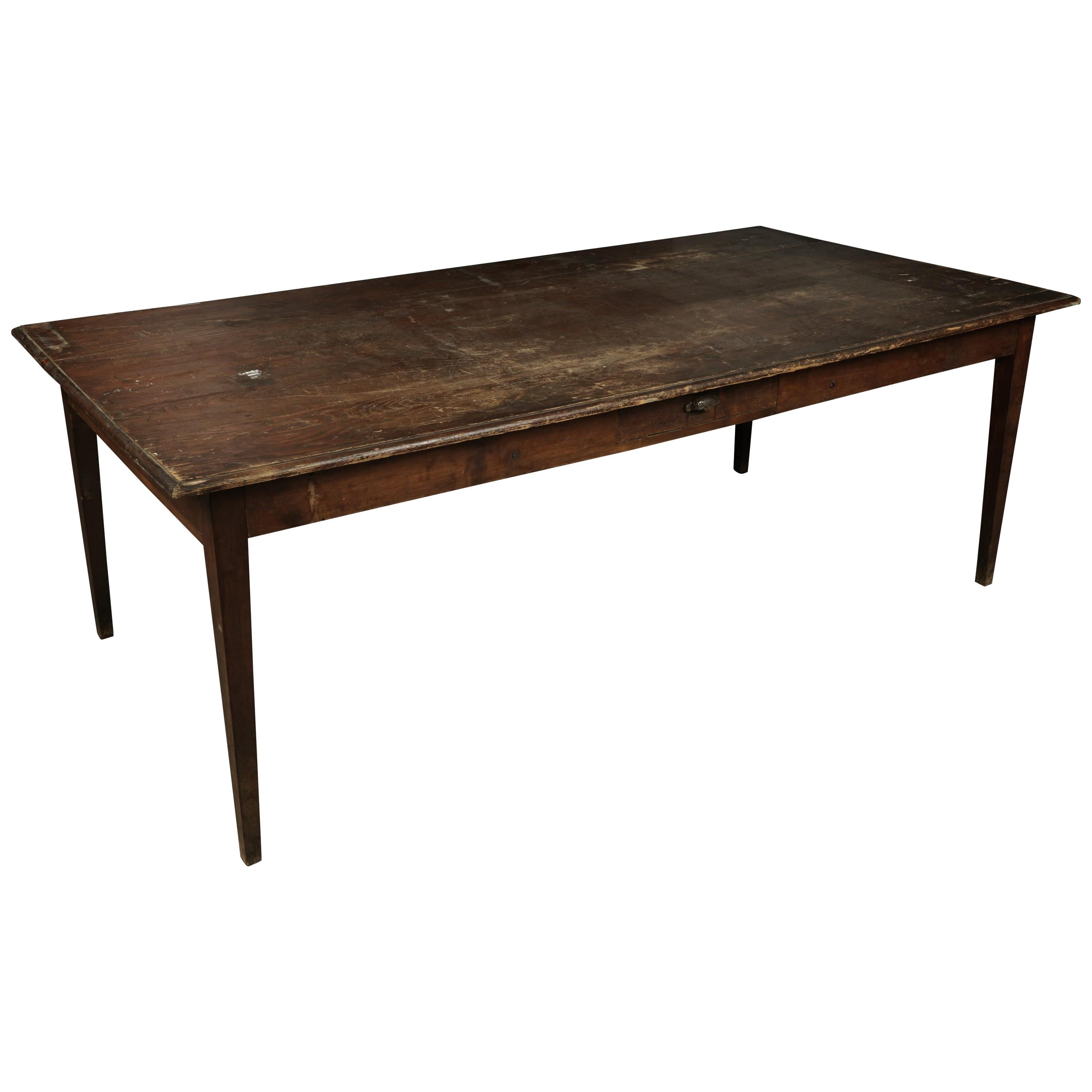 Large Farm Table from France, circa 1920