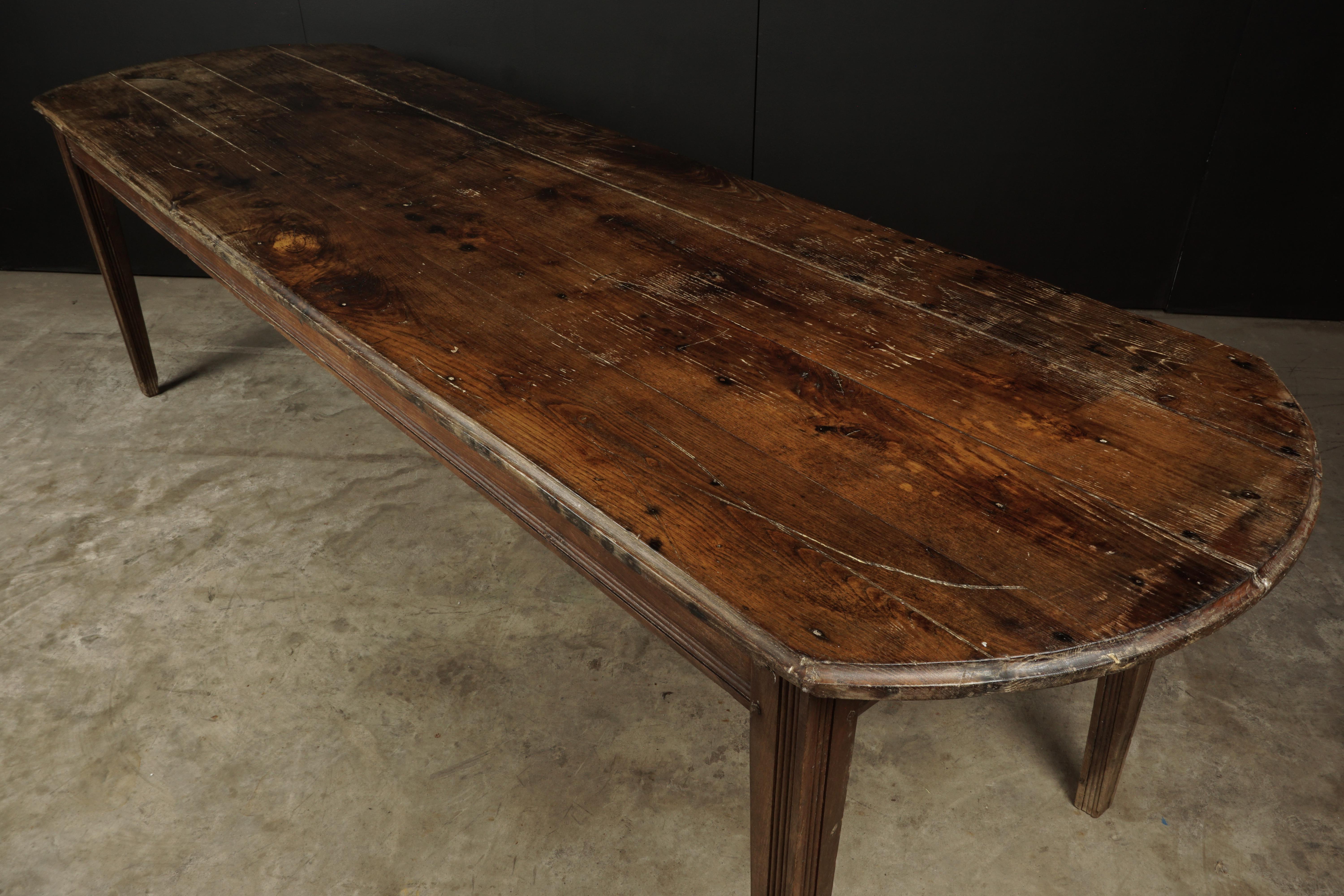 Large Farm Table from France, circa 1930 In Good Condition In Nashville, TN