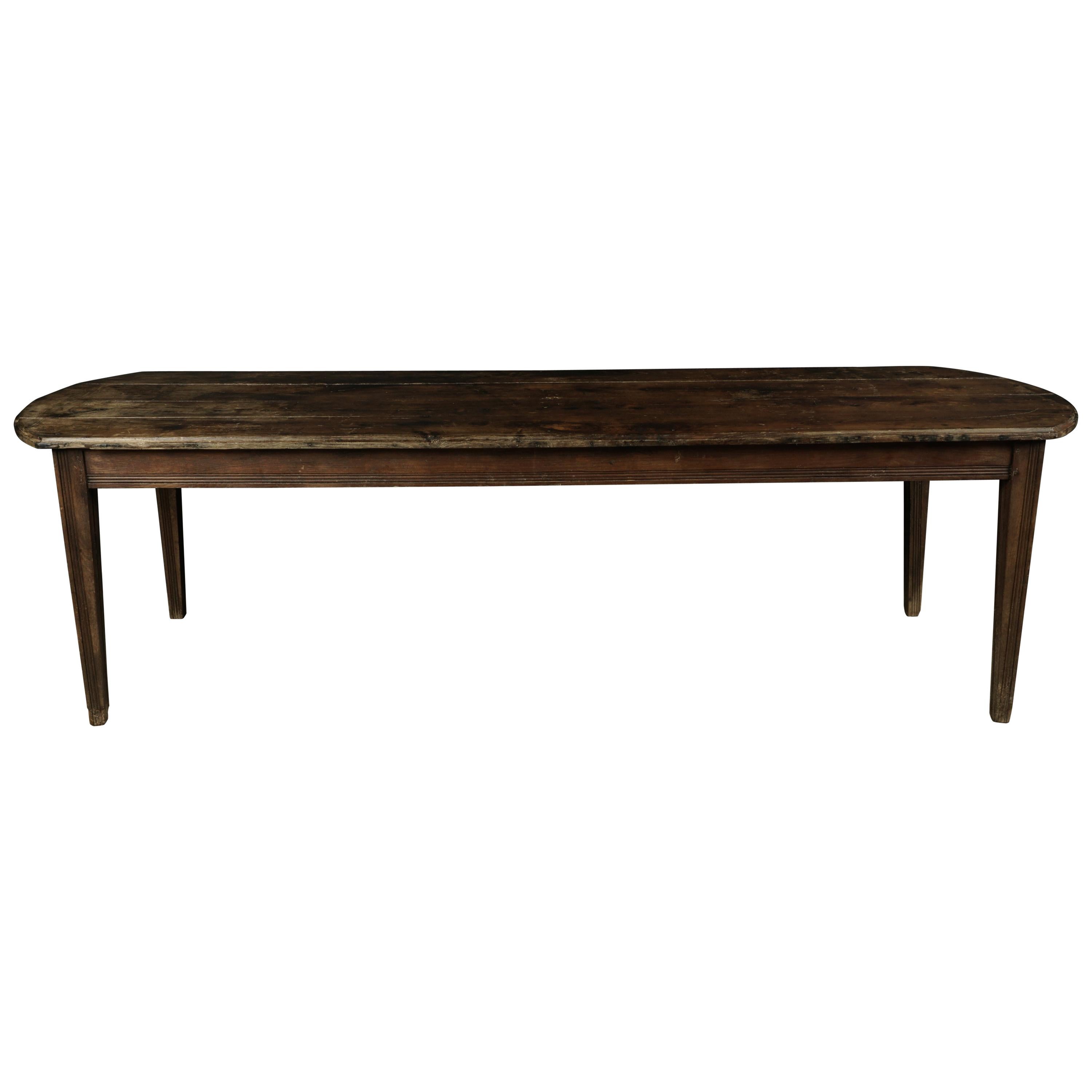 Large Farm Table from France, circa 1930