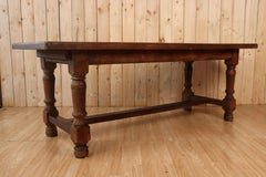 Large Farm Table In Solid Light Oak