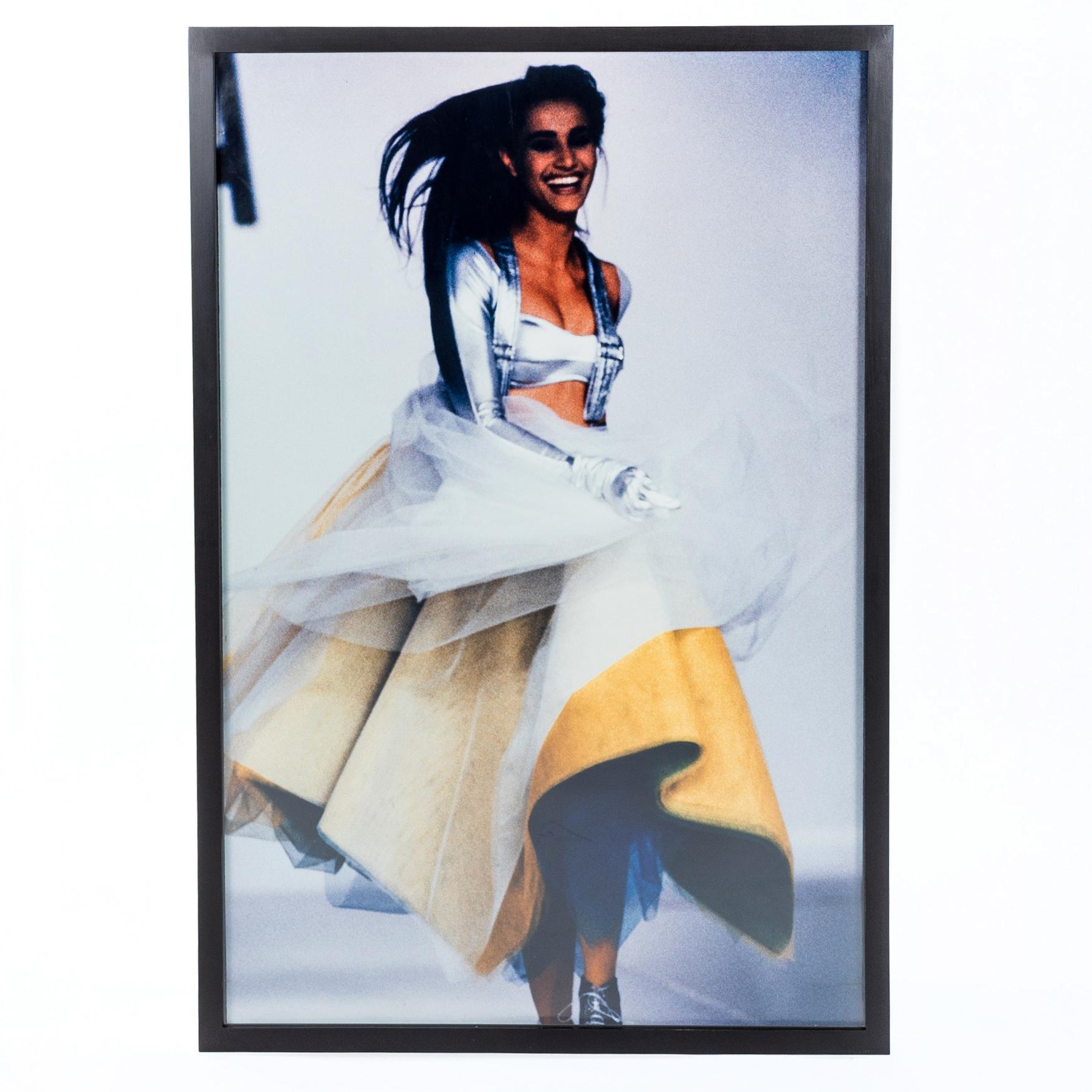 Fatto a mano Grande fotografia di moda del marchio di moda Avant Garde TONGA, Monaco di Baviera anni '80 in vendita