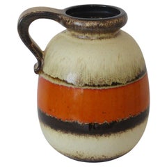 Large Fat Lava Ceramic Pottery Jug Vase by Scheurich Germany