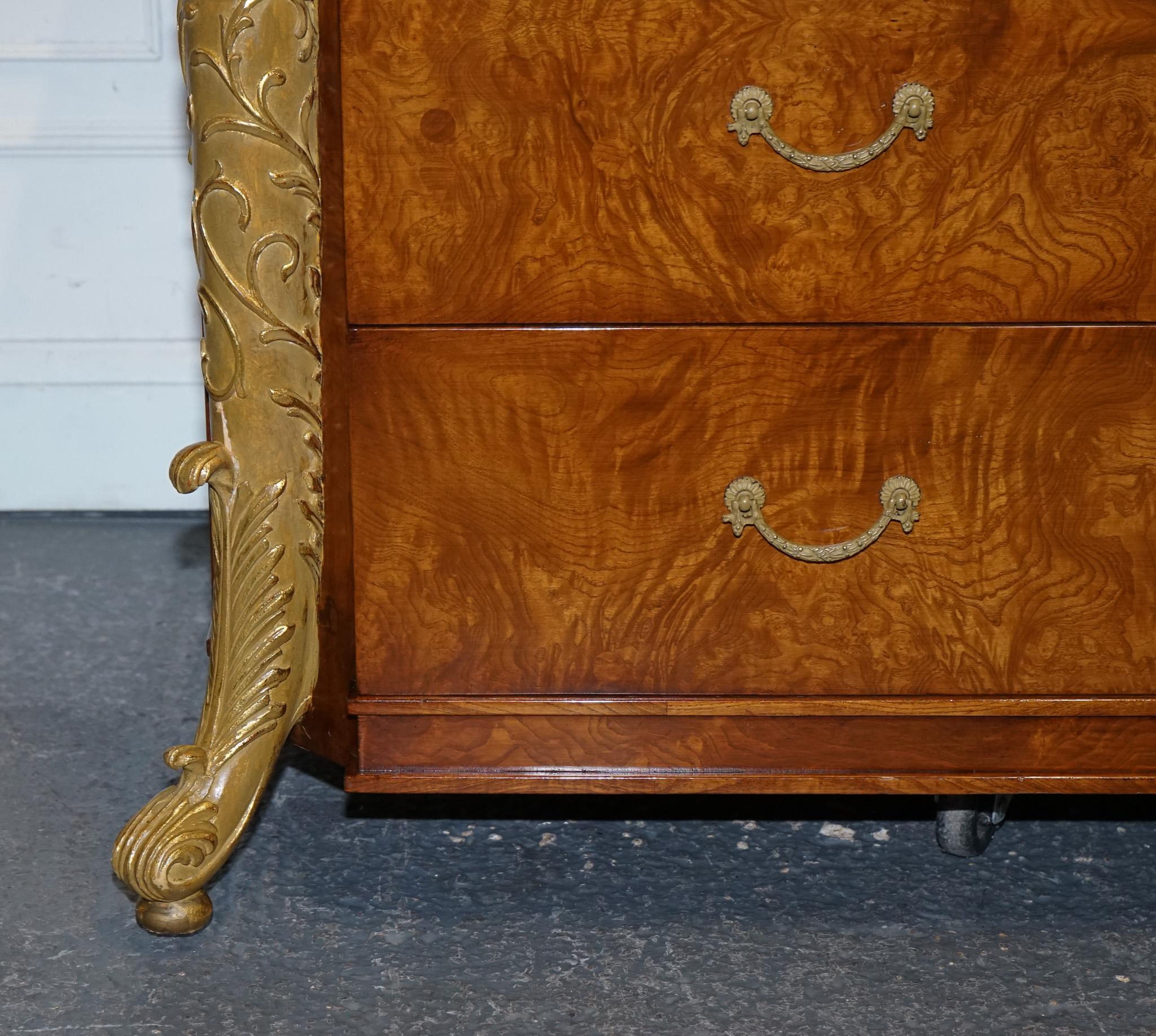 Fatto a mano GRANDE CASSETTIERA IN FAVOLE A NASCOSTO CABINET TV STILE EMPIRE FRANCESE in vendita