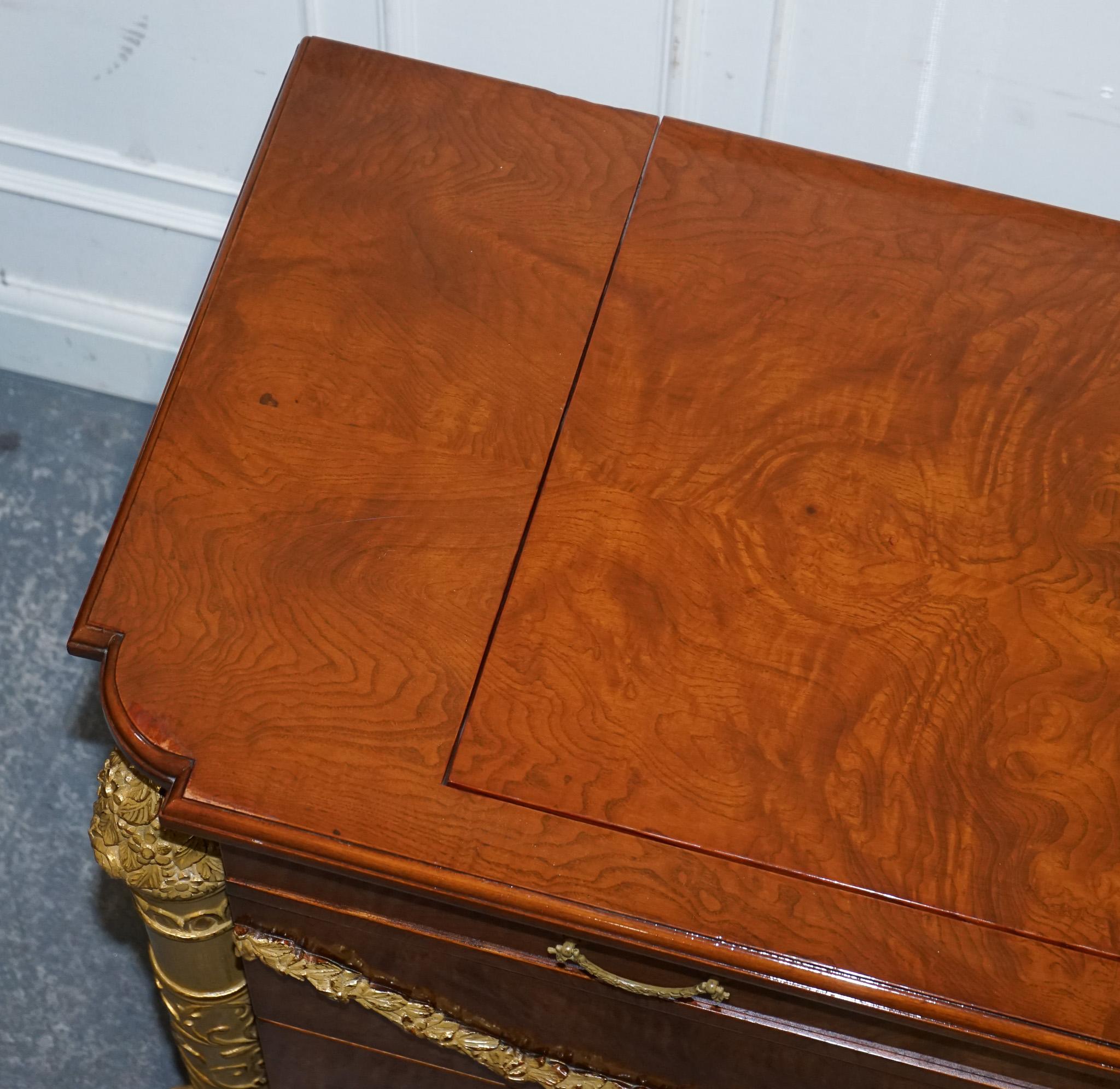 Noce GRANDE CASSETTIERA IN FAVOLE A NASCOSTO CABINET TV STILE EMPIRE FRANCESE in vendita