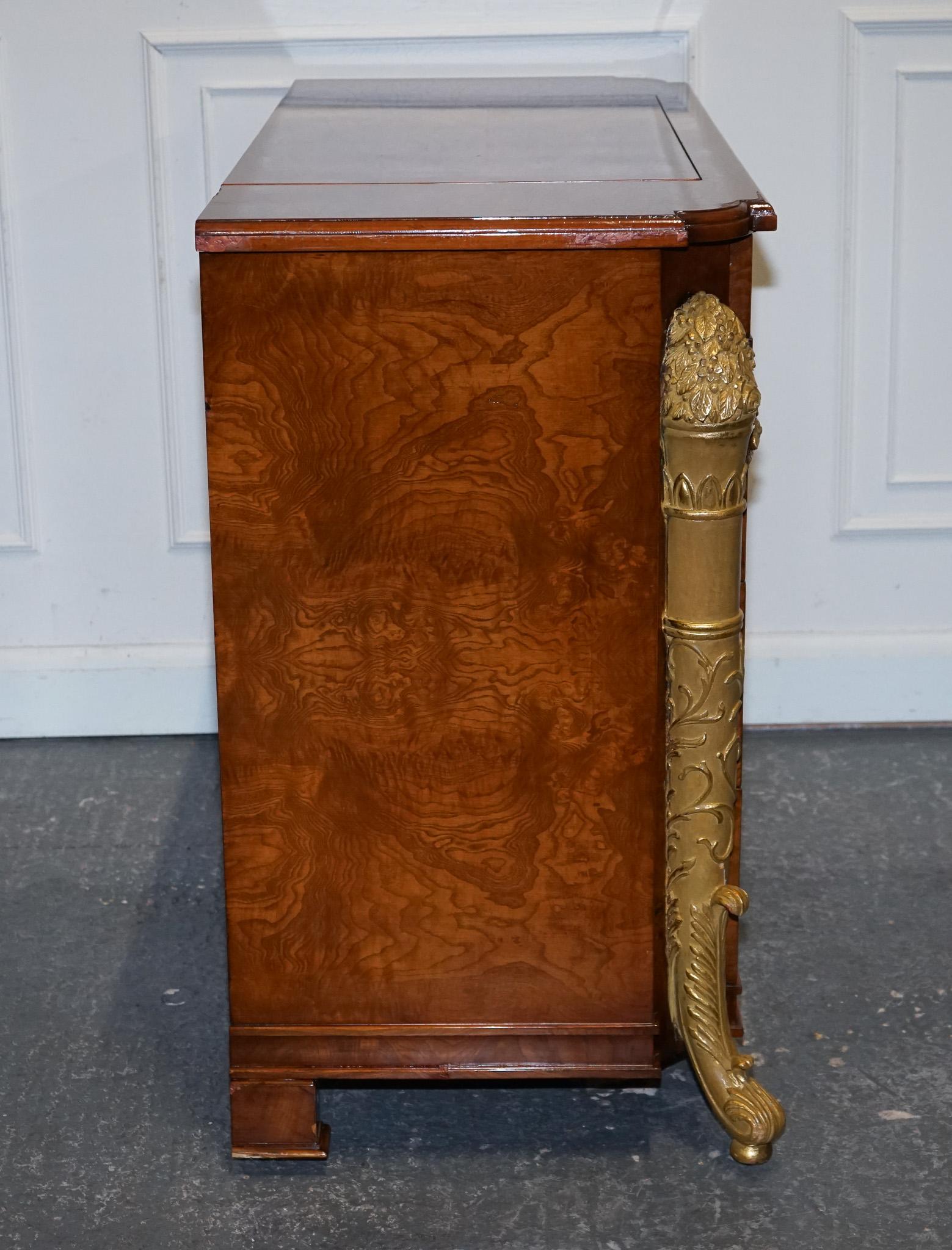 GRANDE CASSETTIERA IN FAVOLE A NASCOSTO CABINET TV STILE EMPIRE FRANCESE in vendita 2