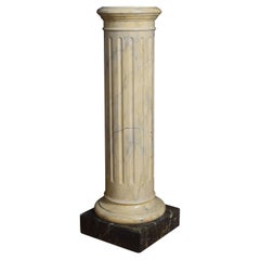 Large Faux Marble Column