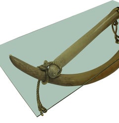 Large Faux Tusk Occasional Table by Valenti