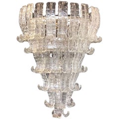 Large Felci Murano Glass Chandelier