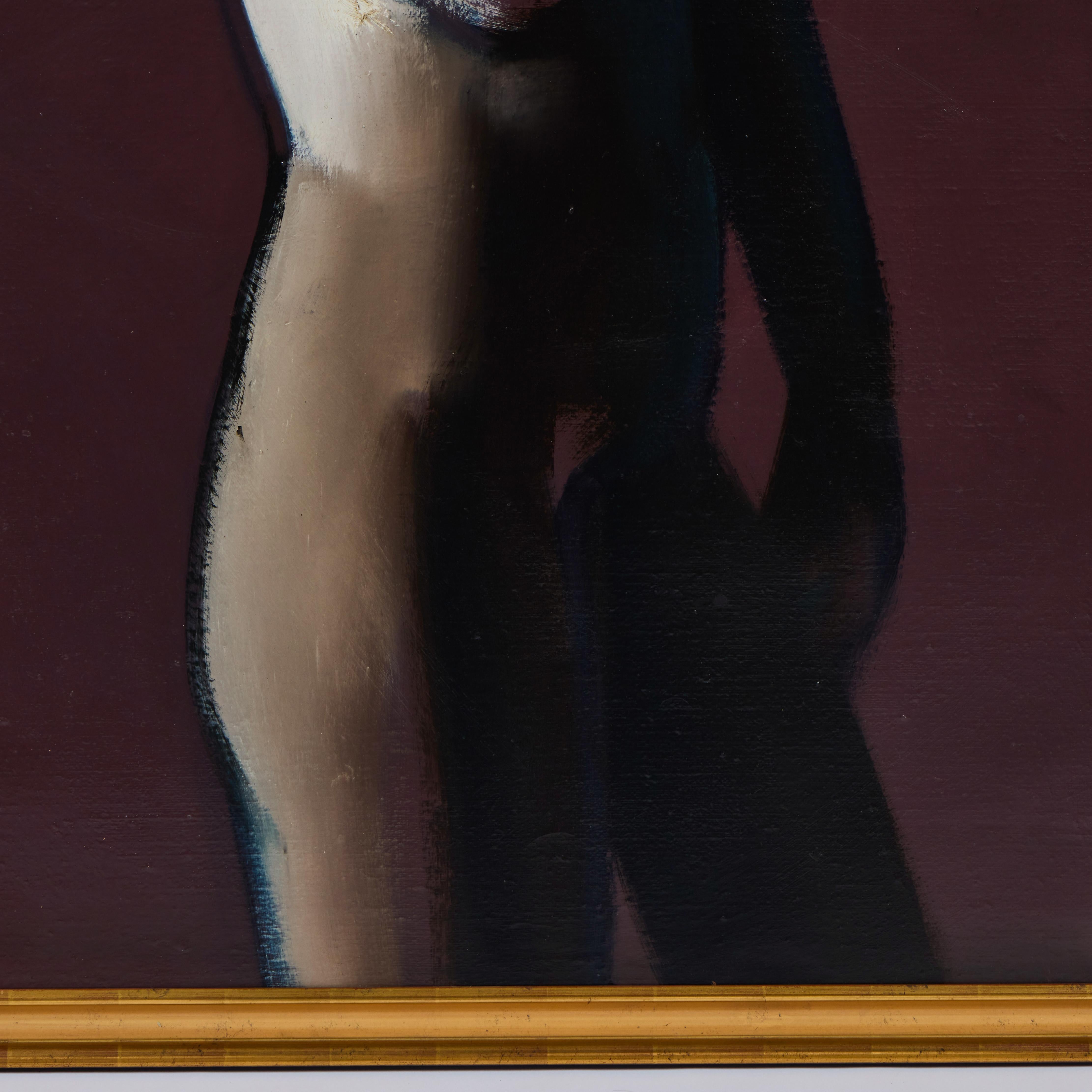 Americano Grande nudo femminile, olio su tela di Ivan Kustura in vendita