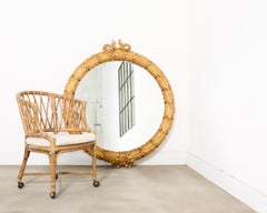 Grande specchio a corona Ferguson Copeland Giltwood Lauren 4 Ft