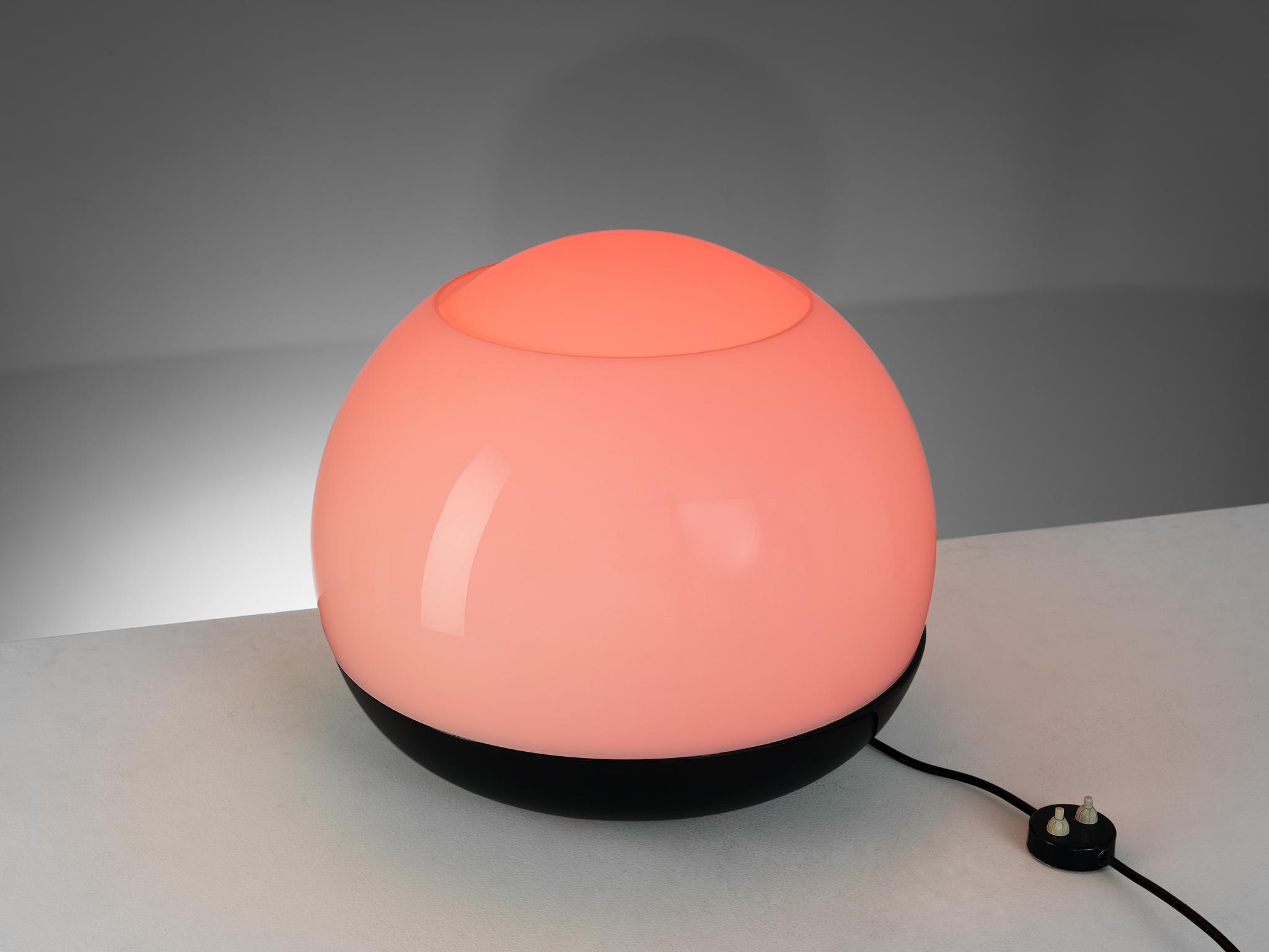 Mid-20th Century Large Ferrari and Mazzucchelli-Tartaglino for Artemide Table Lamp in Glass