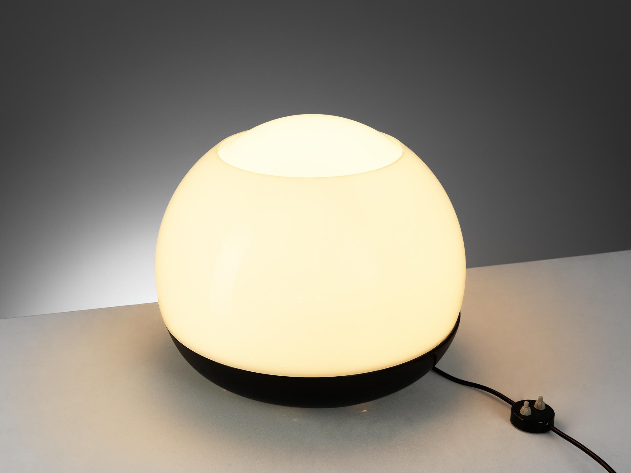 Aluminum Large Ferrari and Mazzucchelli-Tartaglino for Artemide Table Lamp in Glass
