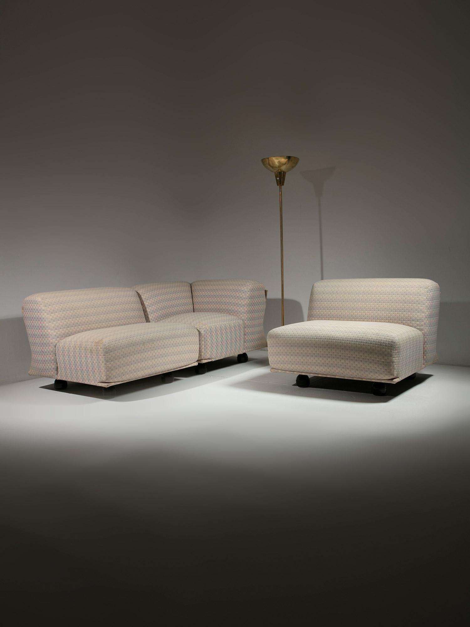 Modulares Sofa „Fiandra“ von Vico Magistretti für Cassina, Italien, 1970er Jahre im Angebot 5