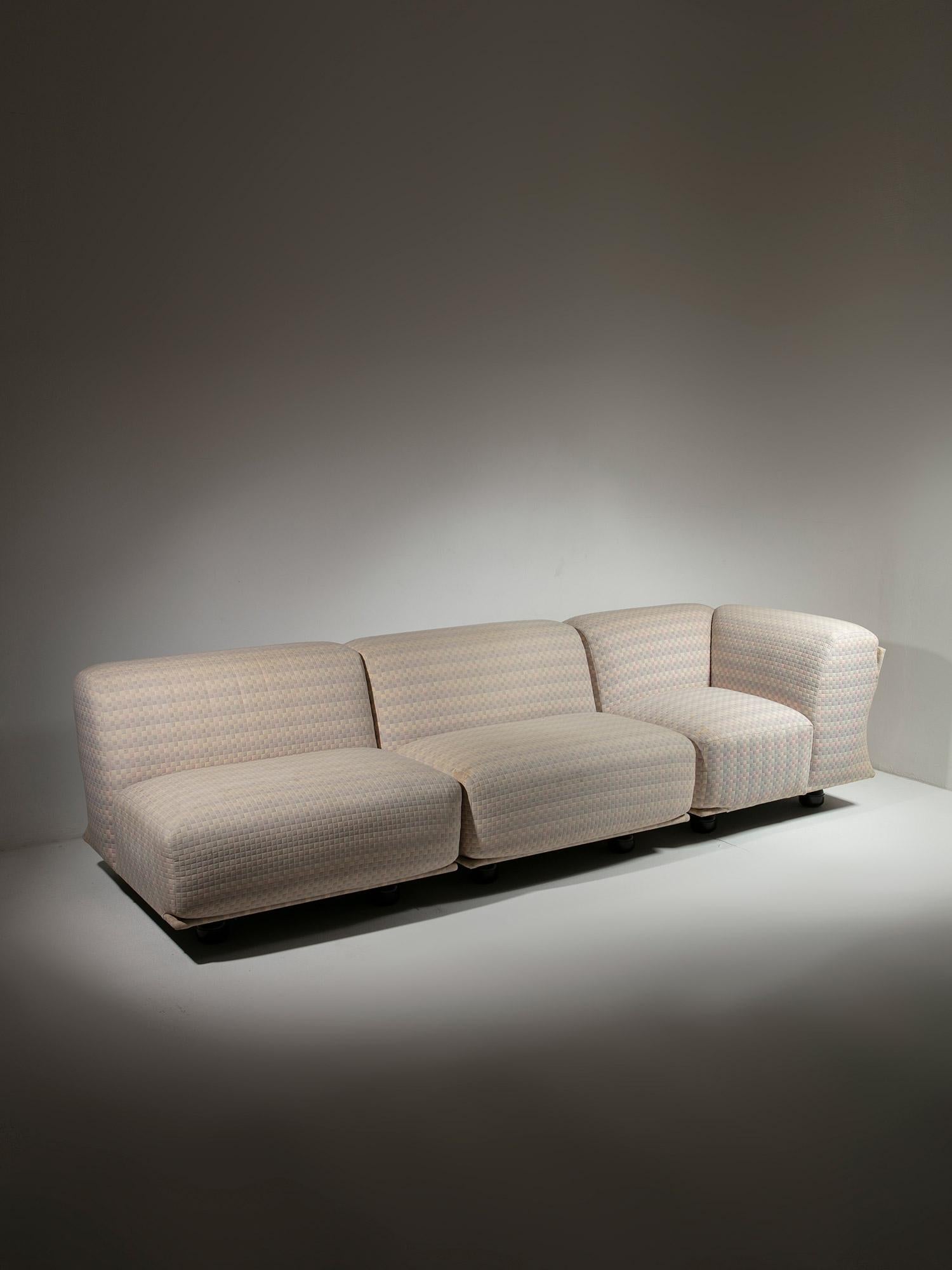 Modulares Sofa „Fiandra“ von Vico Magistretti für Cassina, Italien, 1970er Jahre im Zustand „Gut“ im Angebot in Milan, IT