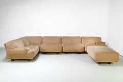 Großes Sofa „Fiandra“ von Vico Magistretti für Cassina, Italien, 1970er Jahre