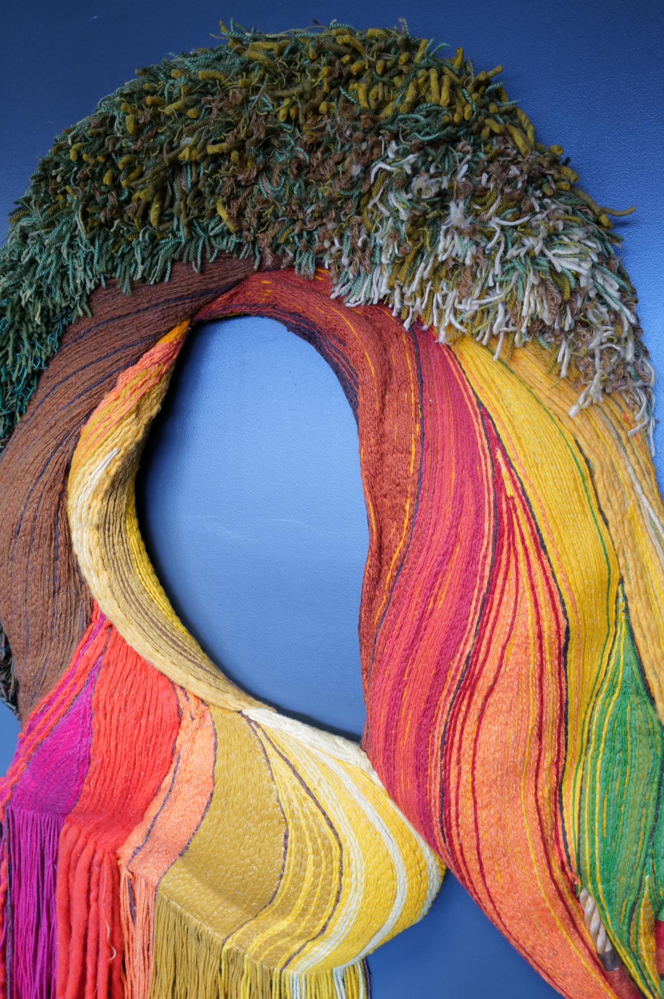 Yarn Large Fiber Art by Janet Kuemmerlein  For Sale
