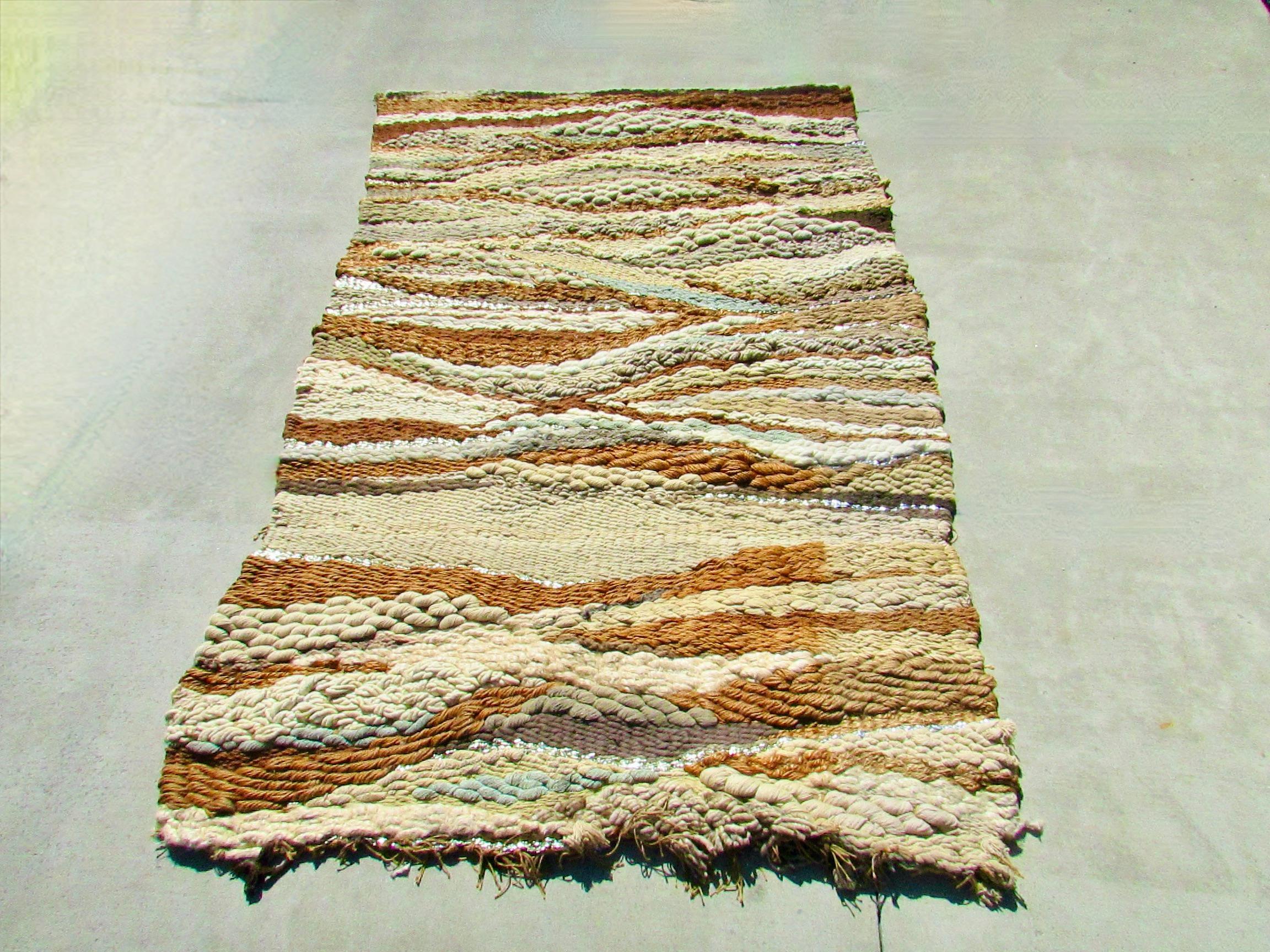 Large Fiber Art Weaving Attributed to Romeo Reyna A Steve Chase Commission For Sale 6