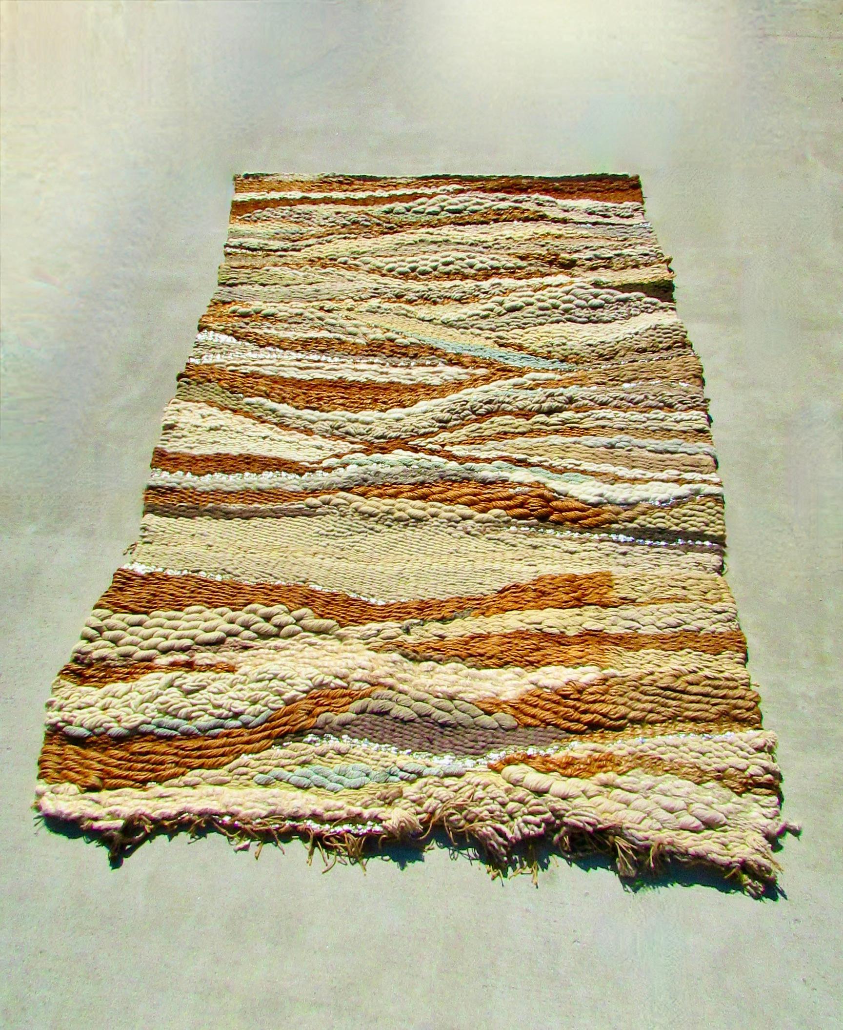Large Fiber Art Weaving Attributed to Romeo Reyna A Steve Chase Commission For Sale 7