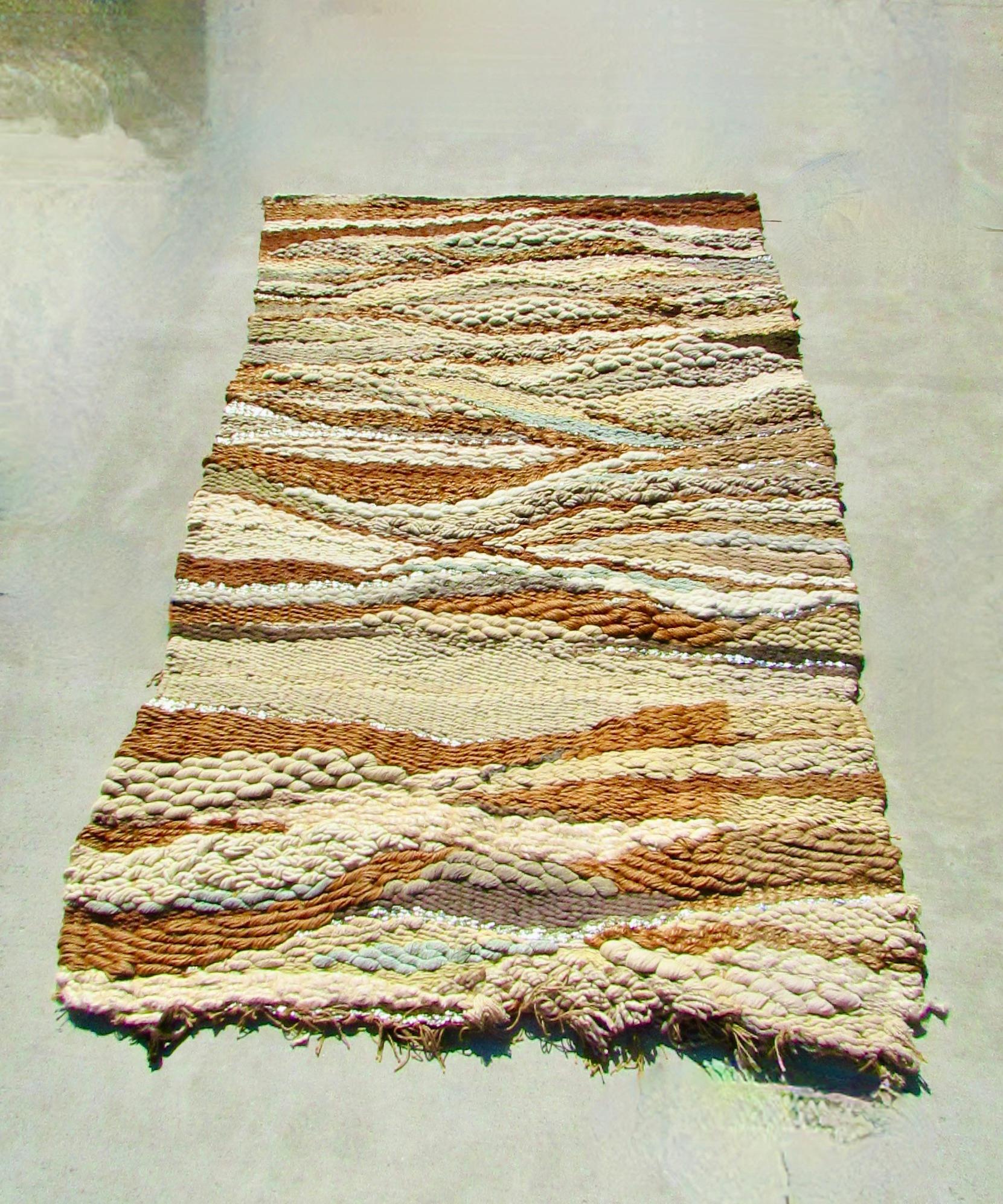 Large Fiber Art Weaving Attributed to Romeo Reyna A Steve Chase Commission For Sale 8