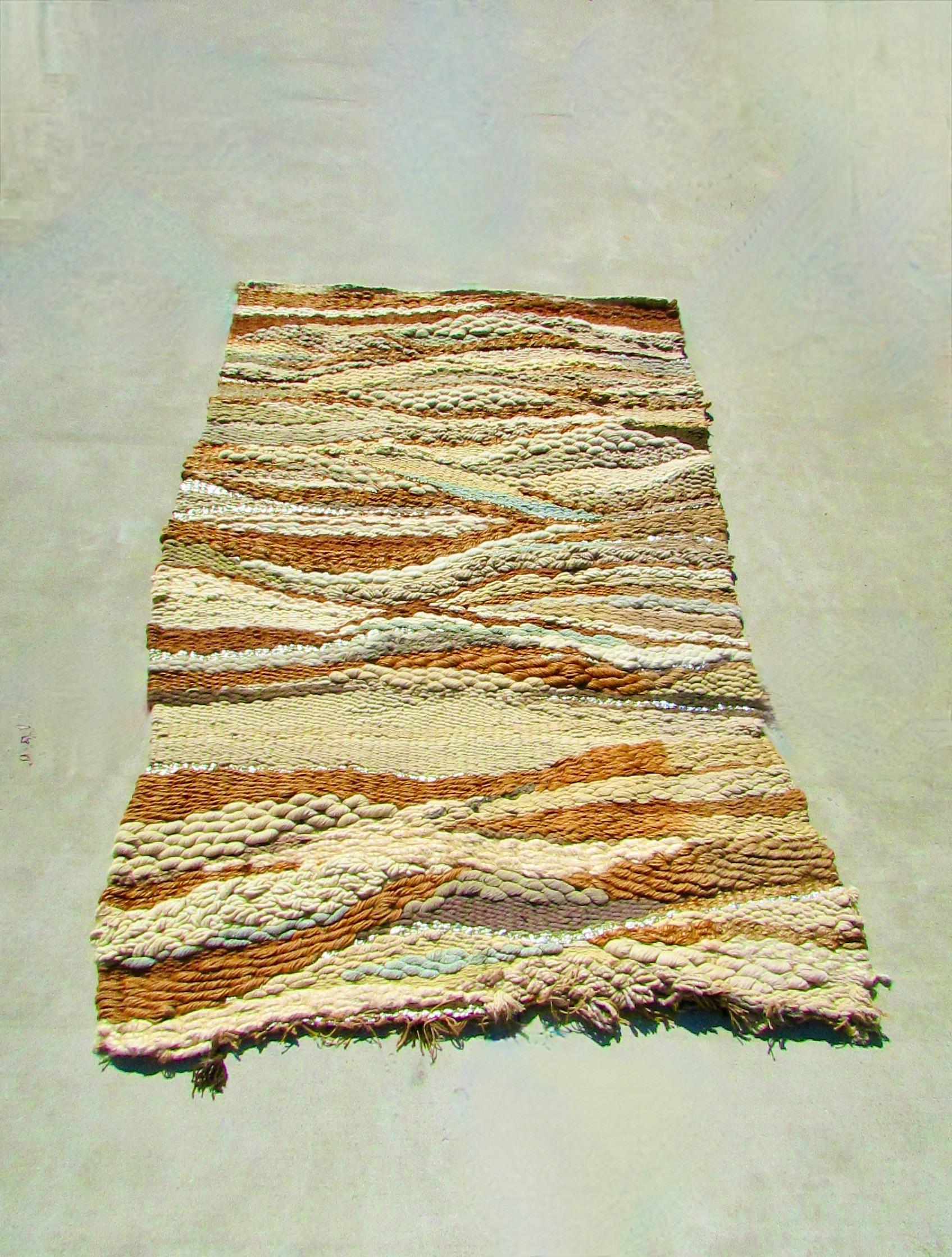 Large Fiber Art Weaving Attributed to Romeo Reyna A Steve Chase Commission For Sale 9