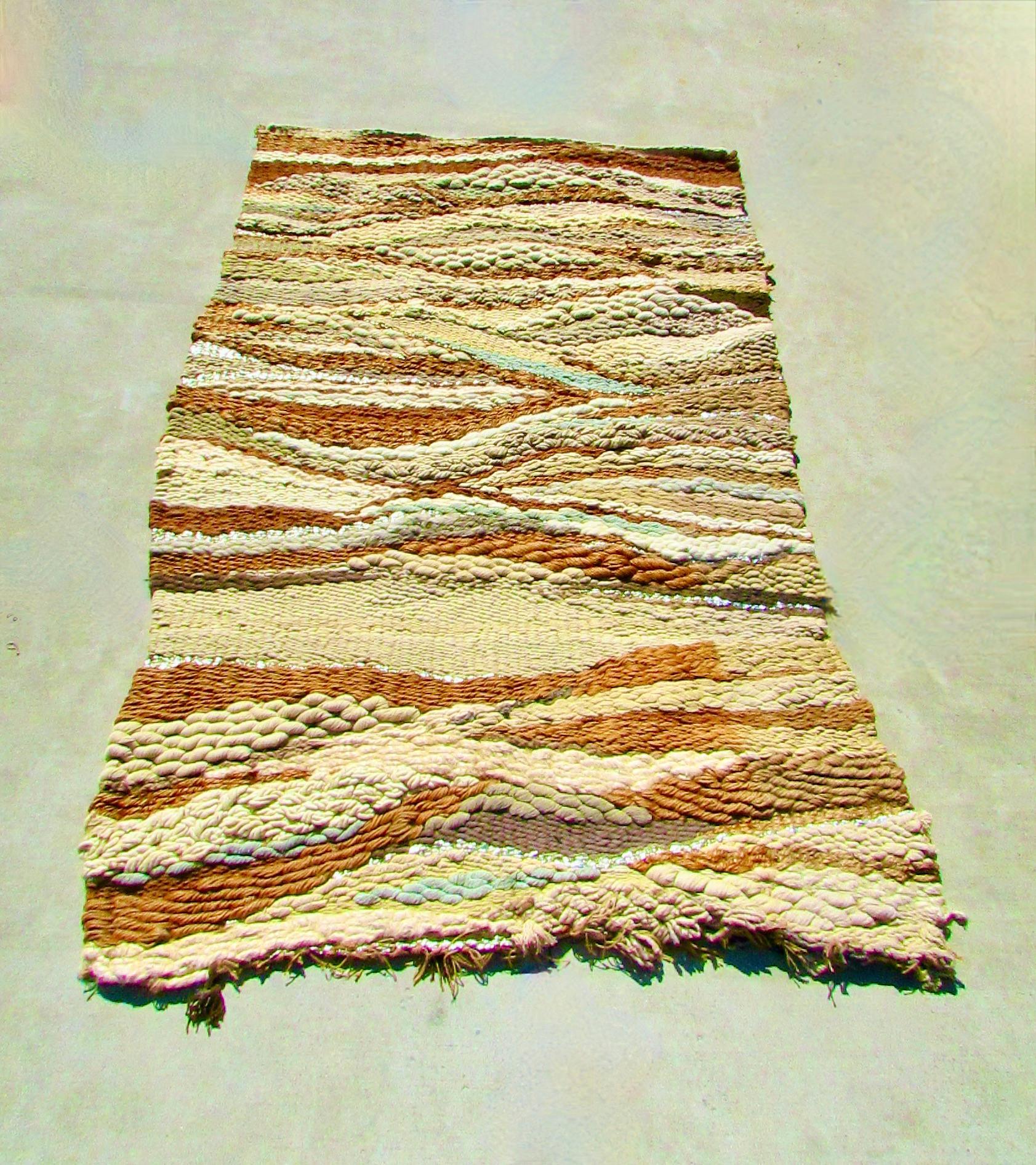 Large Fiber Art Weaving Attributed to Romeo Reyna A Steve Chase Commission For Sale 10