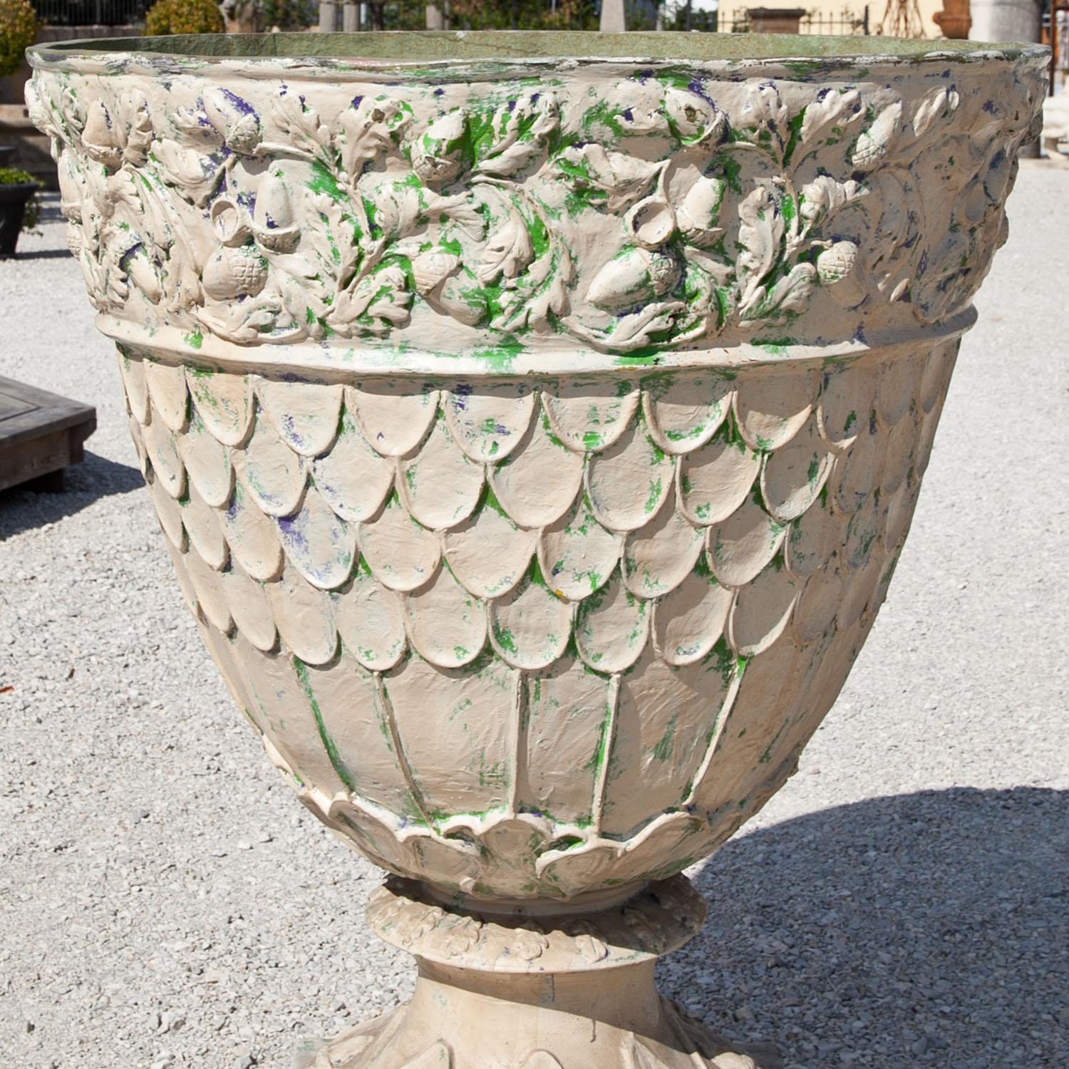 Late 20th Century Large Fiberglass Planter, Italy, 1970s For Sale