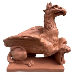 Large Fiberglass Winged Griffin or Gryphon  