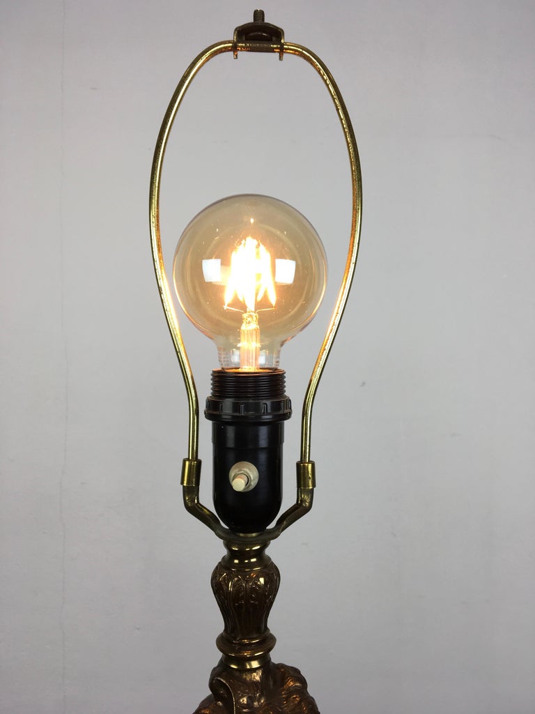 Large Figural Lady Table Lamp by Deknudt For Sale at 1stDibs