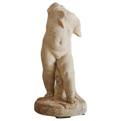 Große figurale Kalkstein-Skulptur, Frankreich, 20. Jahrhundert