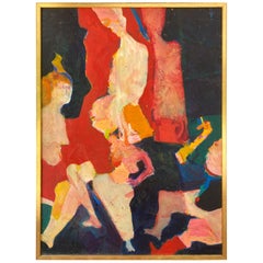 Großes figurales Ölgemälde von Martin Sumers