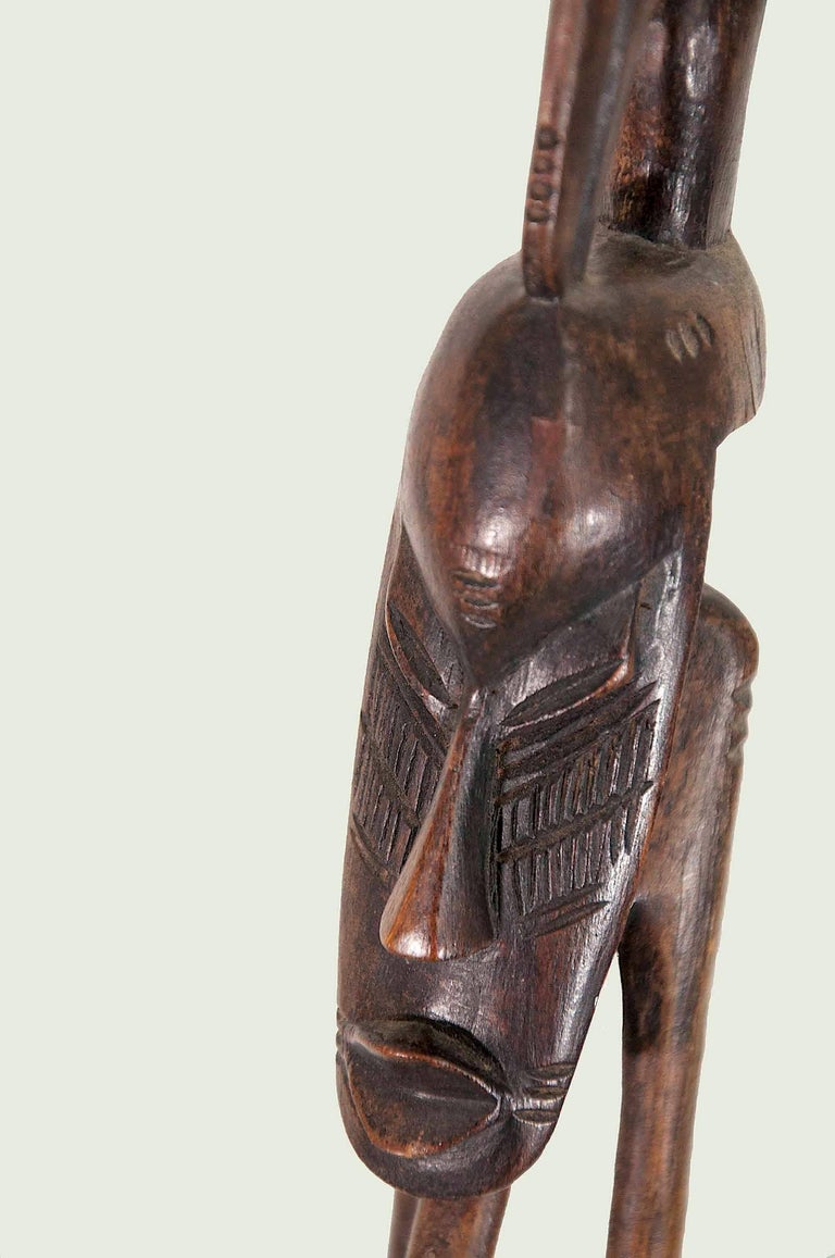 Large Figurative African Wood Sculpture at 1stDibs