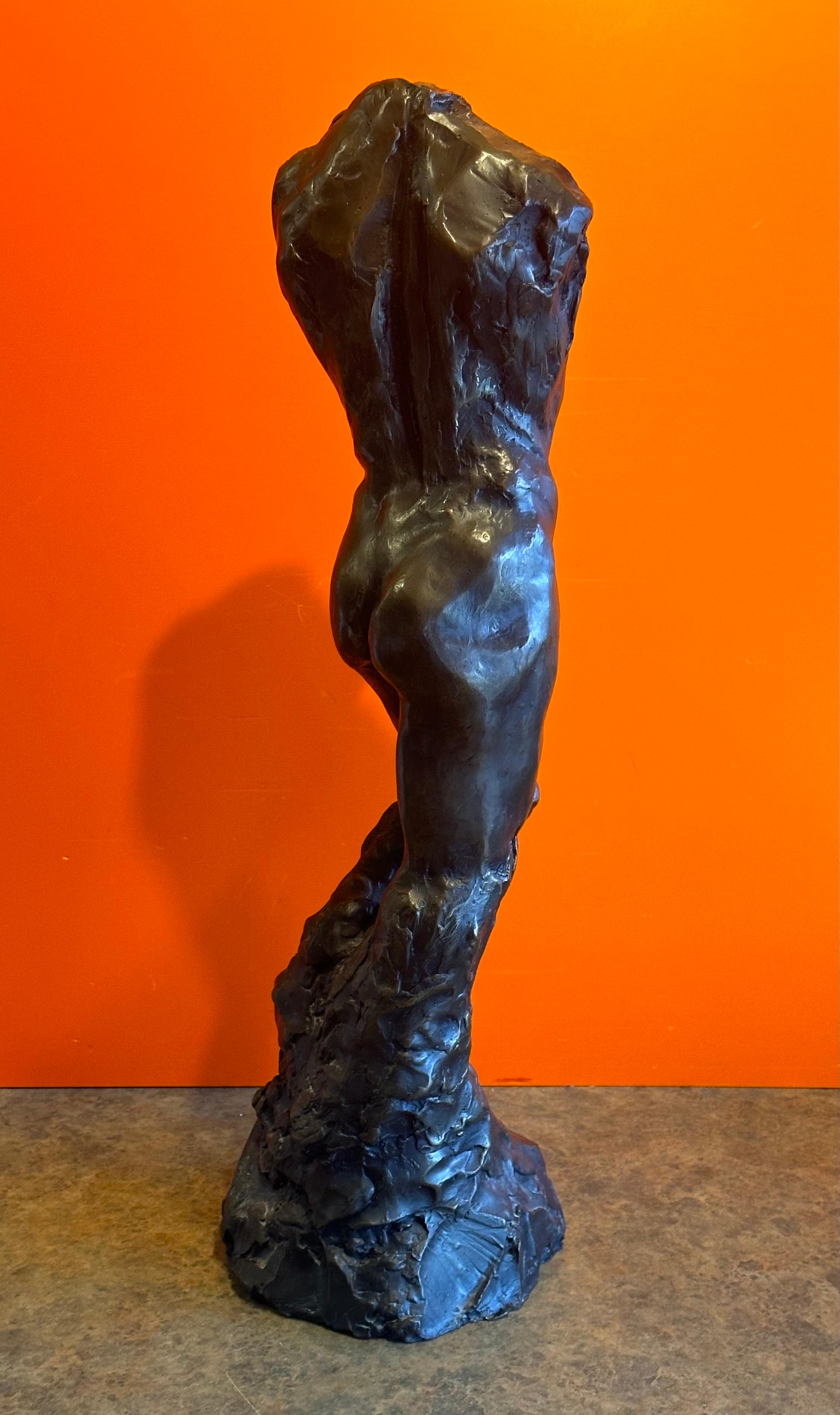 Large Figurative Bronze Sculpture Entitled 