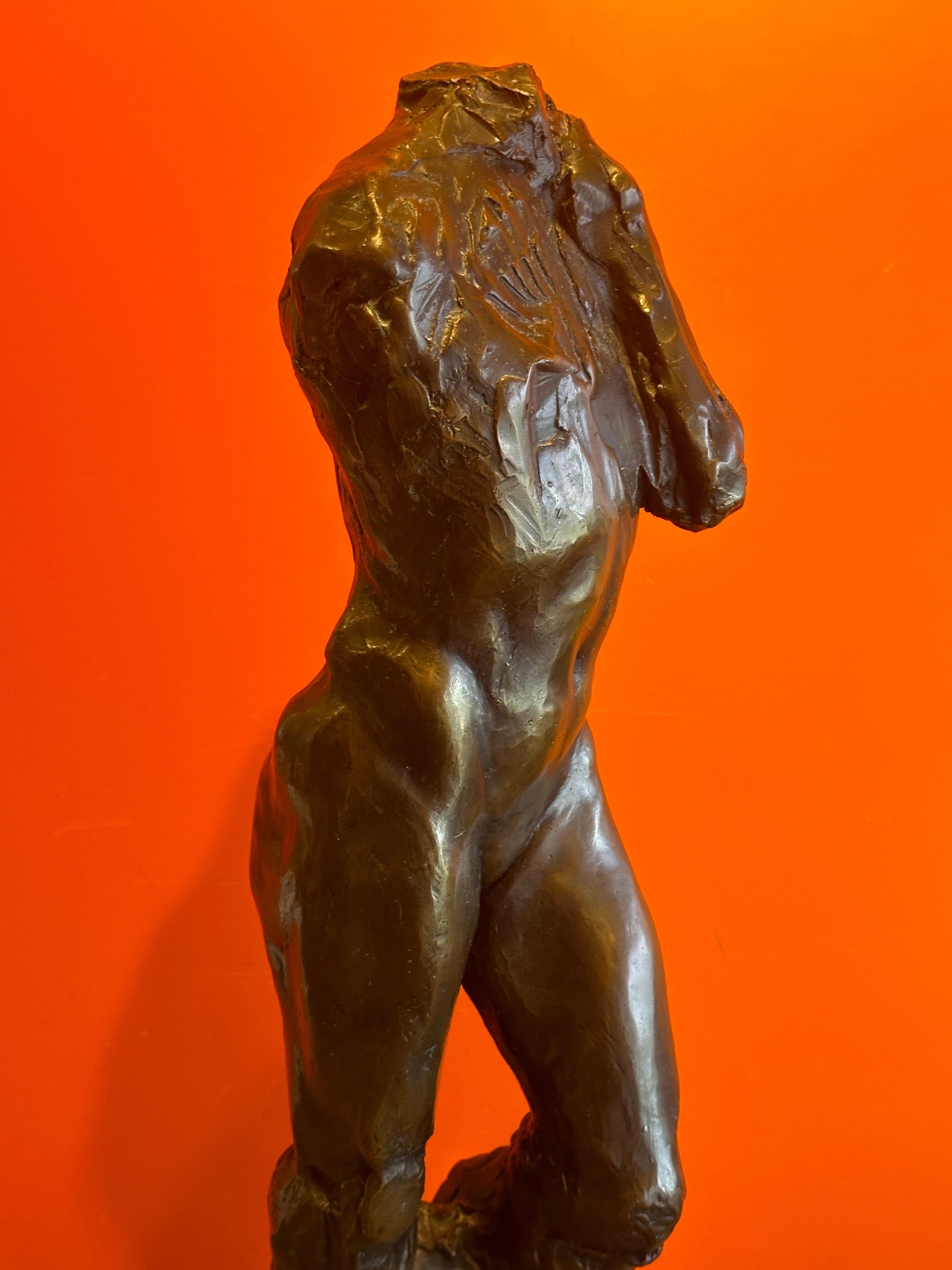 Große figurative Bronzeskulptur mit dem Titel „Adam's Rib“ von Roark Congdon im Angebot 3