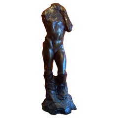 Large Figurative Bronze Sculpture Entitled "Adam's Rib" by Roark Congdon