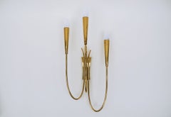 Large Filigree Mid-Century Modern Wall Lamp, 1950s